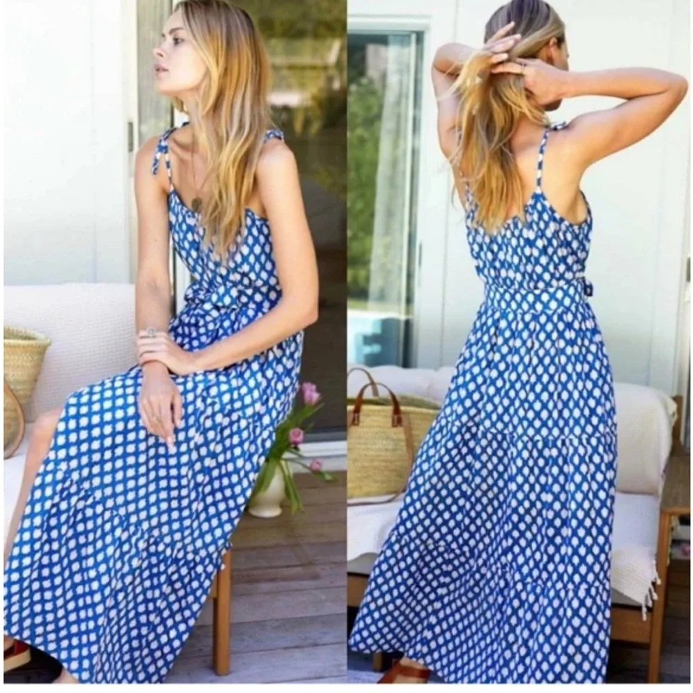 Emerson Fry India Collection Button Tie Sundress XS/S - Picture 3 of 8